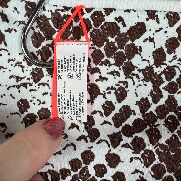 Maaji White & Brown Reversible Stretchy Bikini Bottoms Women's XL NEW - Picture 7 of 12